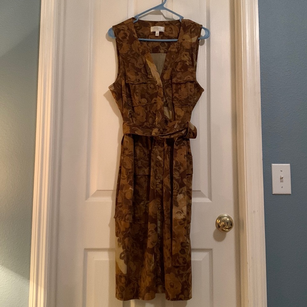 Anthropologie Sleeveless Cargo Dress